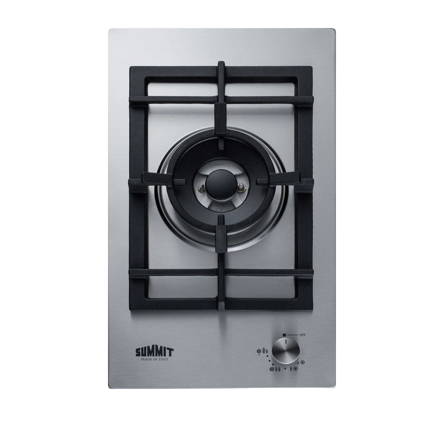 Healthy 12 Wide 1-Burner Gas Cooktop In Stainless Steel Artisan