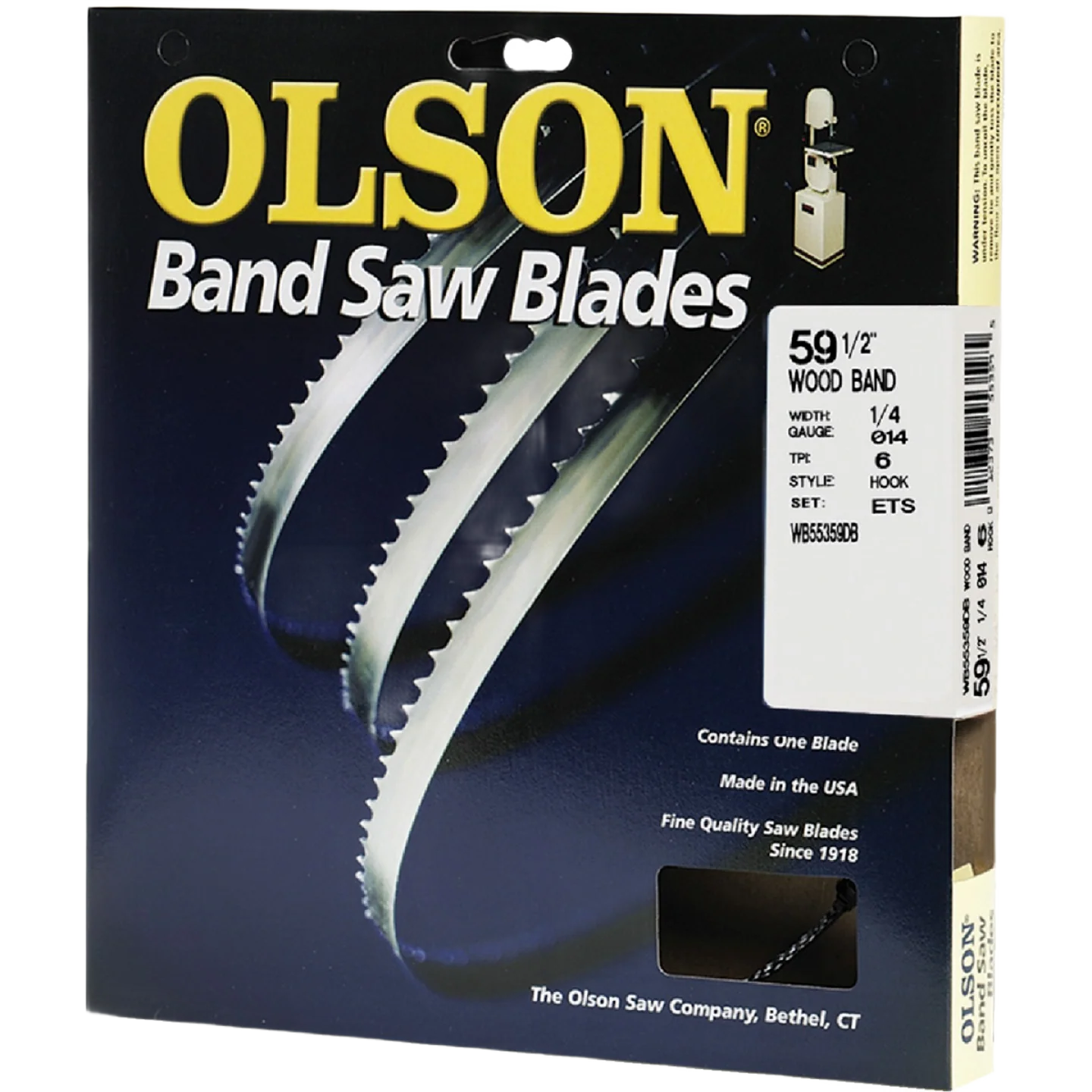 Quality Olson 59-1 2 x 1 4 in. 6 TPI Hook Wood Cutting Band Saw Blade Stylish