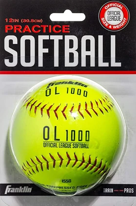 Innovative Franklin Sports OL1000 Fastpitch 12 Inch Yellow Softball Breathable