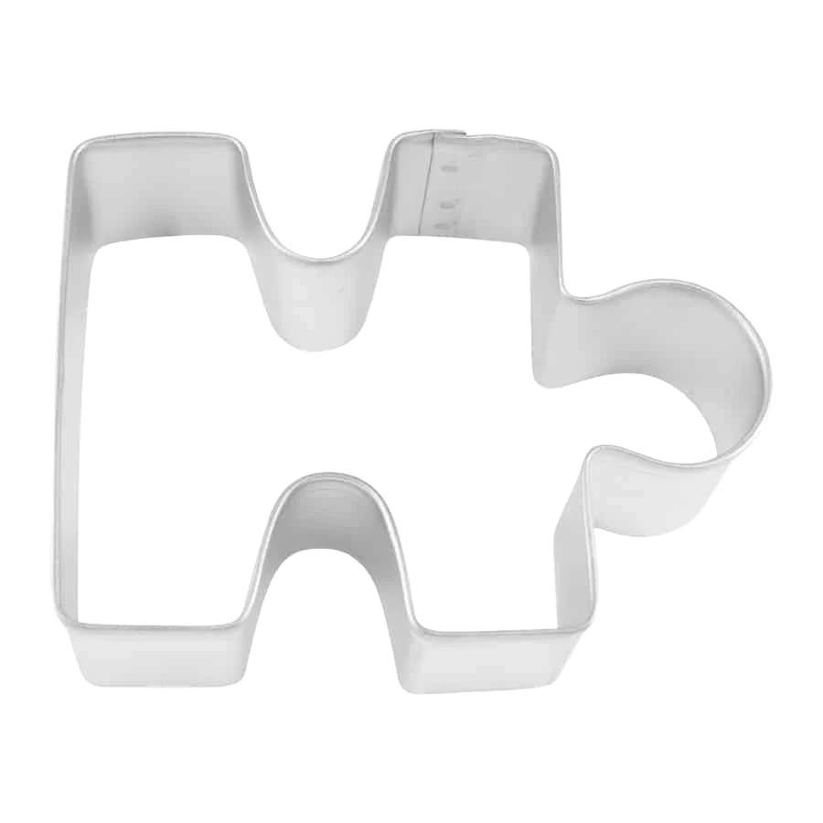 Sophisticated R M International Puzzle Piece Cookie Cutter 3.25 in. Official