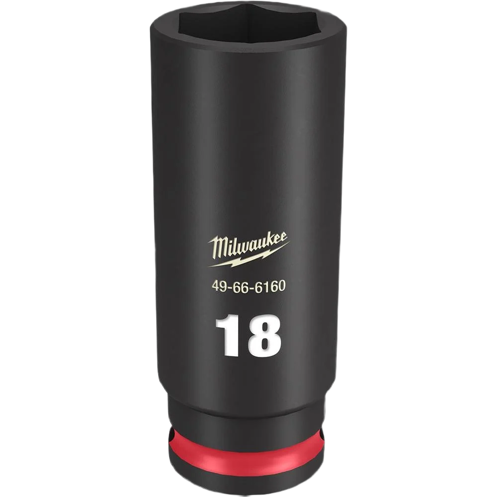 Outstanding Milwaukee SHOCKWAVE™ Impact Duty™ 3 8 Drive 18-mm Deep 6 Point Socket Breathable