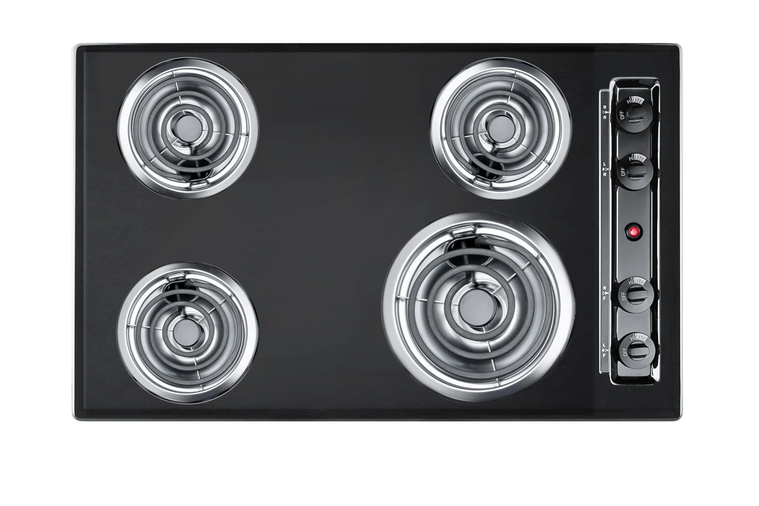Fashionable 30 Wide 4-Burner Coil Cooktop Dependable