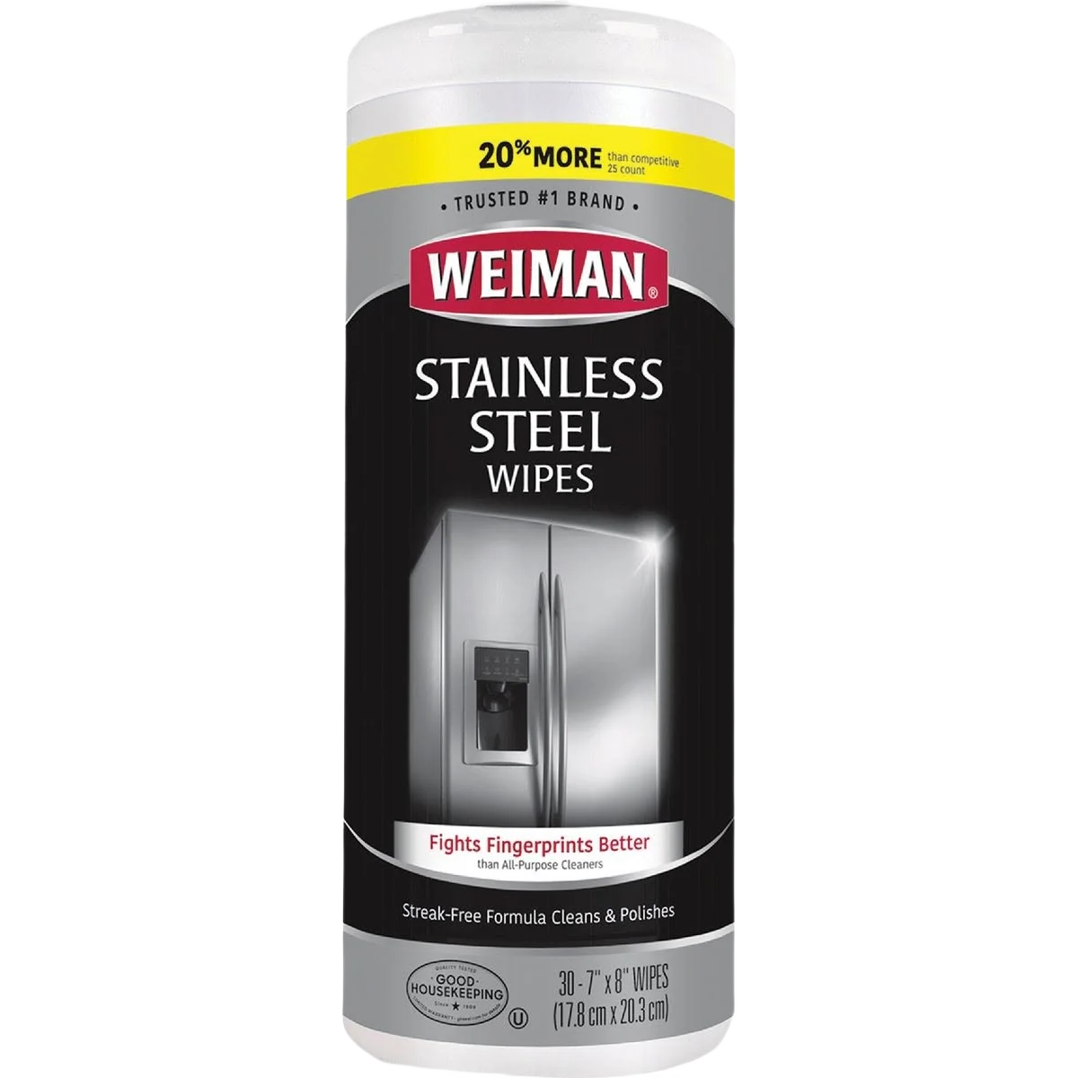 Official Weiman Stainless Steel Wipes 30 Count Contemporary