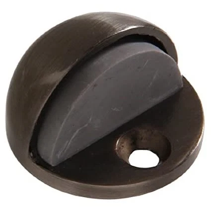 Efficient Hillman Pewter Low Dome Floor Door Stop Flexible