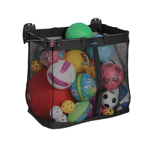 Trusted domRail Garage Big Mesh Sports Basket Powerful