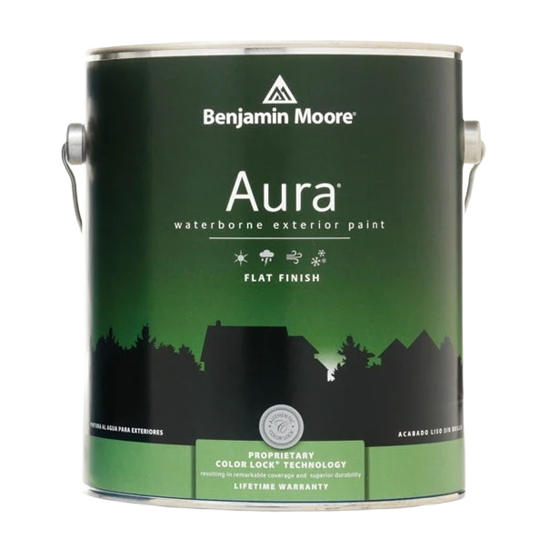 Eco-Friendly Benjamin Moore Aura 1X Flat Tintable Exterior Paint 1 Quart Easy-to-Use