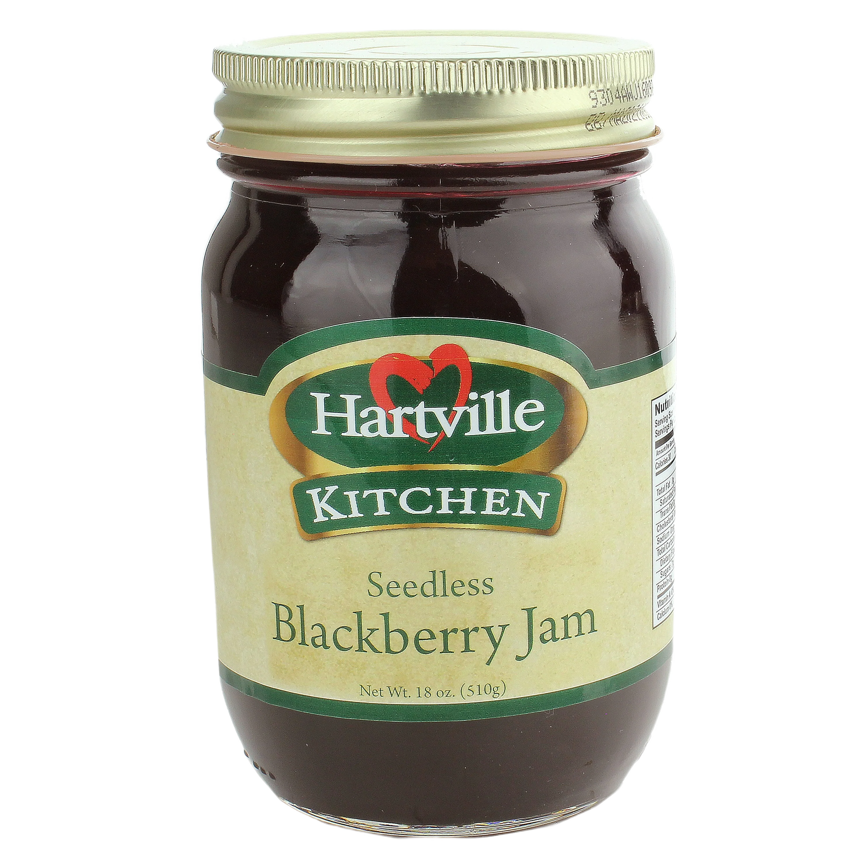 Lightweight Hartville Kitchen Seedless Blackberry Jam 18 oz. Convenient