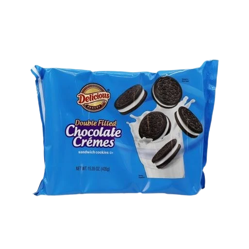 Specialty Delicious Chocolate Creme Double Filled Cookies Selected