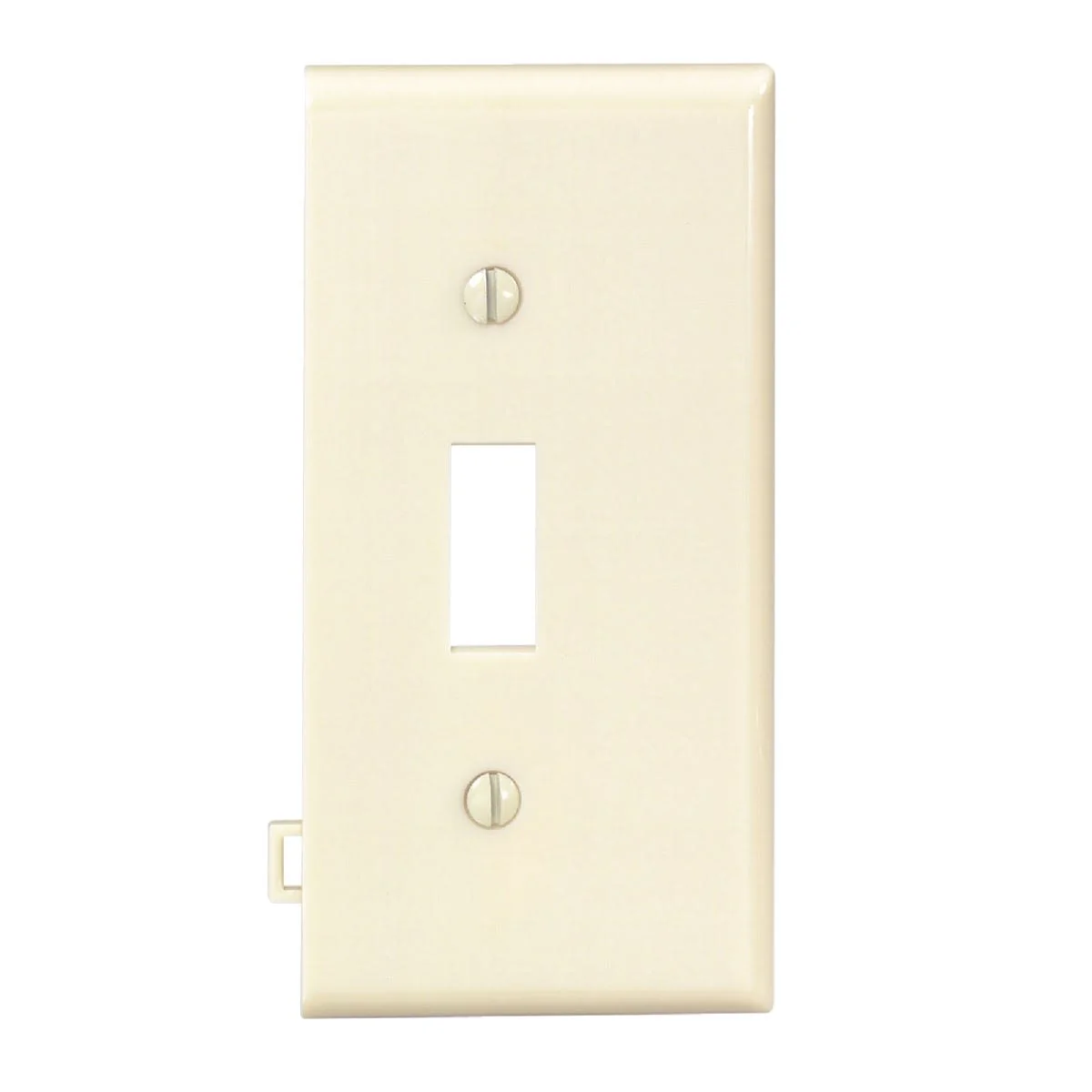 High-Grade Leviton 1-Gang Ivory Plastic Sectional Toggle Switch Wall Plate End Panel Breathable