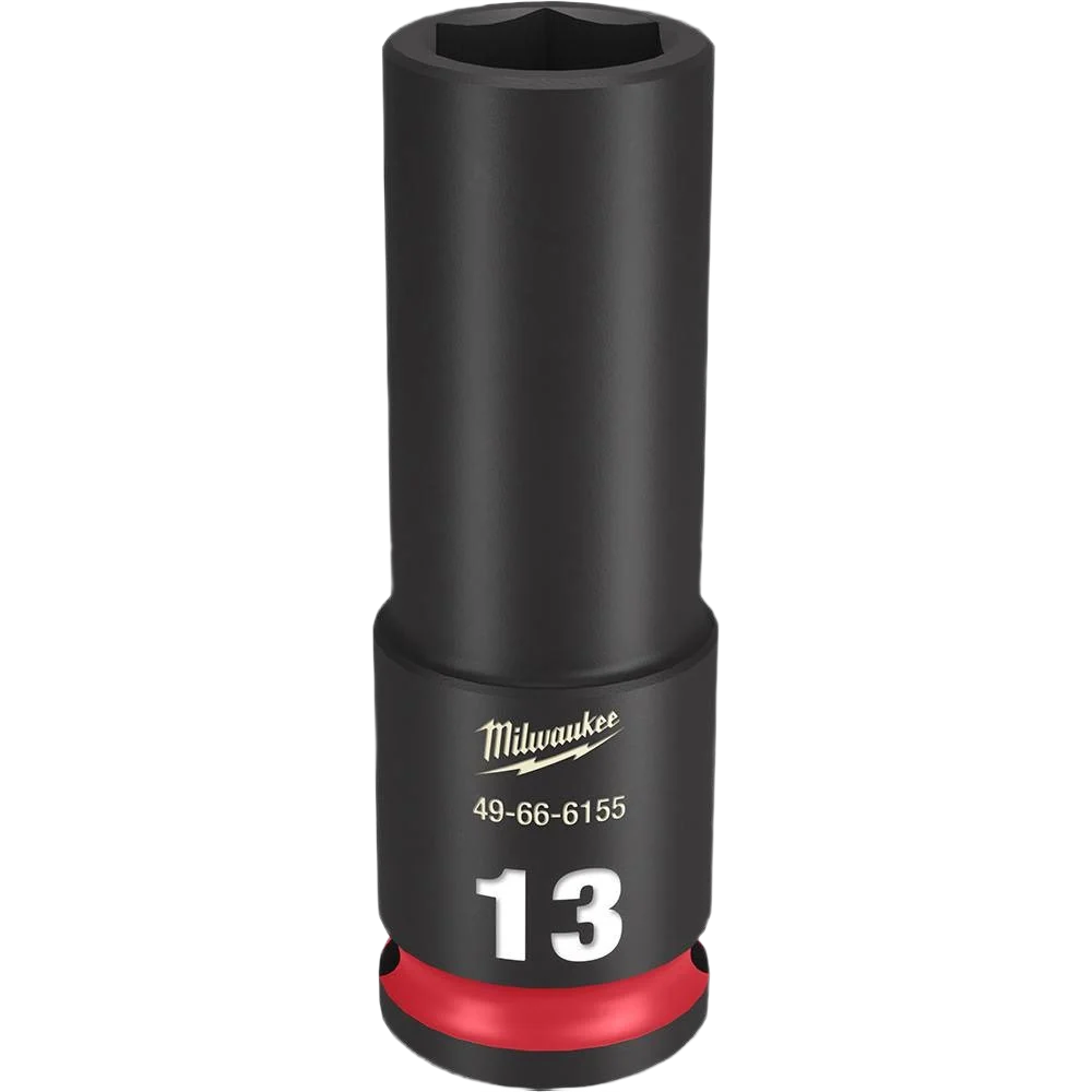 Safe Milwaukee SHOCKWAVE™ Impact Duty™ 3 8 Drive 13-mm Deep 6 Point Socket High-Grade