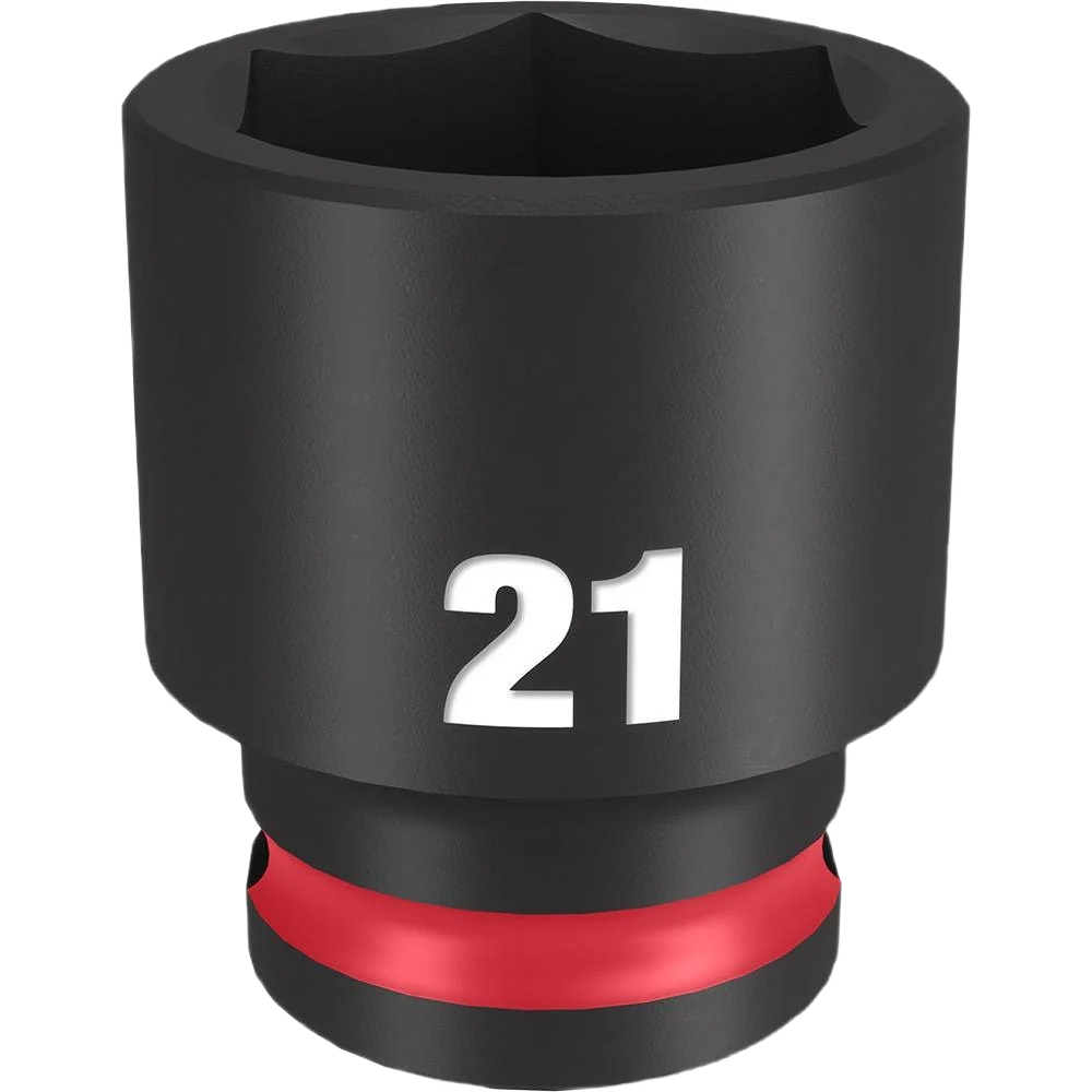 Artisan Milwaukee SHOCKWAVE™ Impact Duty™ 3 8 Drive 21-mm 6 Point Socket Crafted