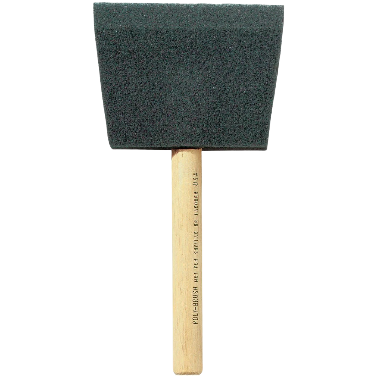 Exclusive Linzer Poly Foam Brush with Wood Handle 4 in. Fast