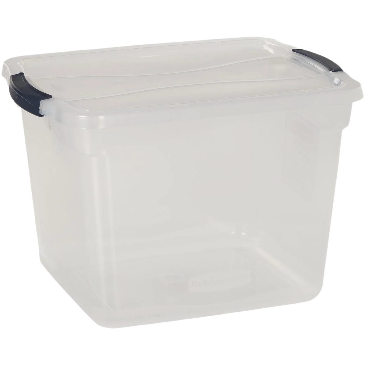 Elegant Rubbermaid Cleverstore Latching Lid Clear Storage Tote 30 Quart Easy-to-Use