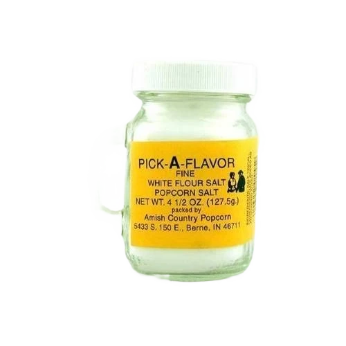 Versatile Amish Country Popcorn White Flour Salt 4.5 oz. World-Class