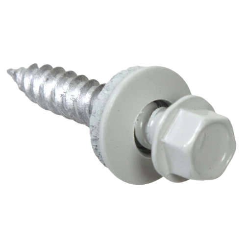 Enhanced Hillman 10 X 1 In. White Painted Head Self Piercing Sheeter Screw Elegant