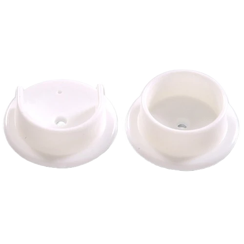 Comfortable Hillman 1-3 8 in. Plastic Pole Socket Set- White High-Grade