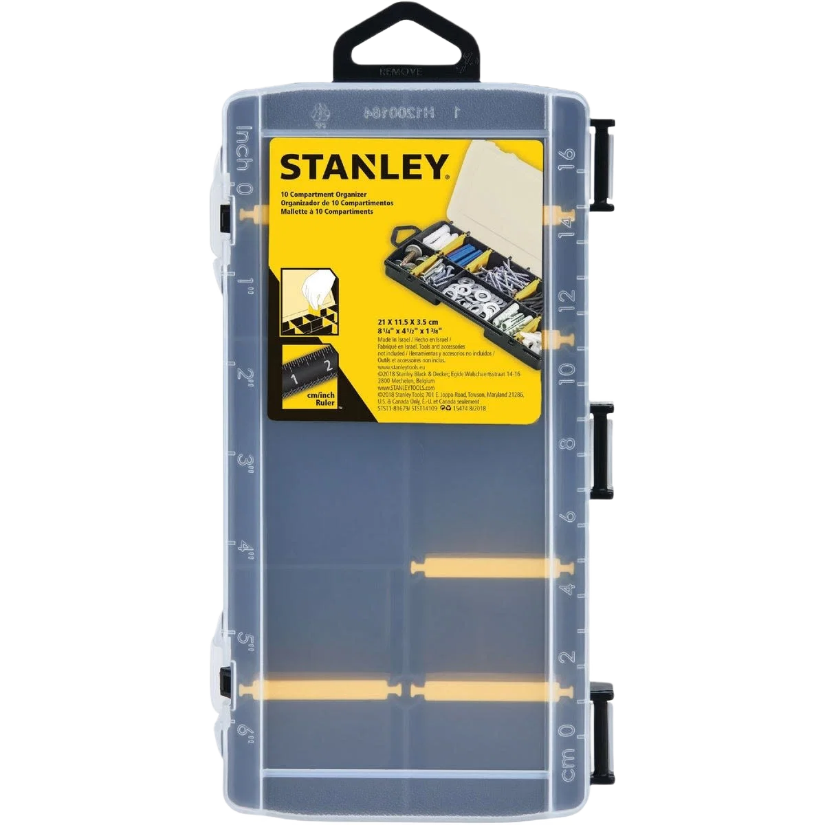 Healthy Flambeau Tuff Tainers 12-Pocket Parts Storage Box Natural