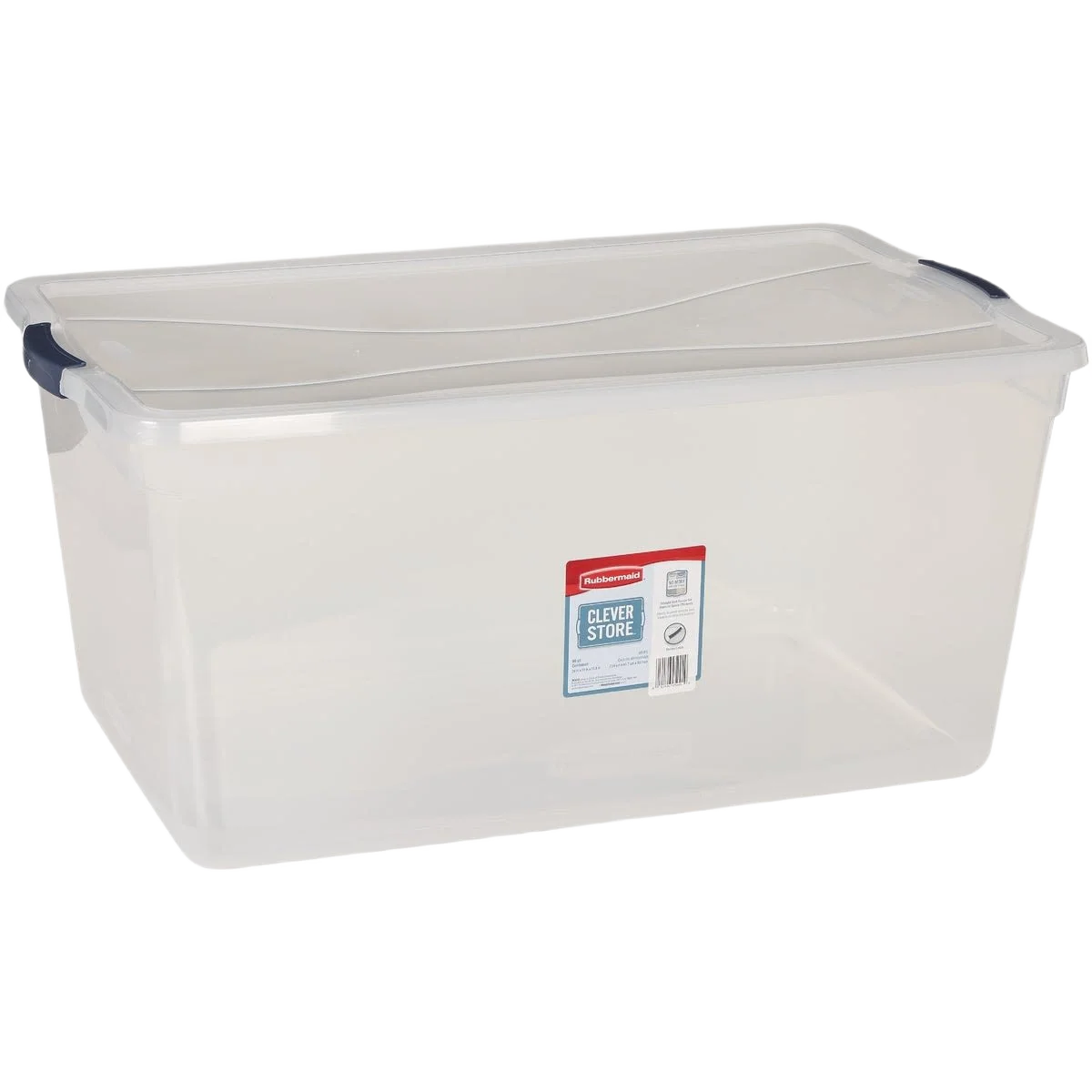 Reliable Rubbermaid Latching Lid Clear Storage Tote 95 Quart Consistent