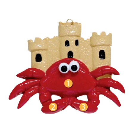 Verified Rudolph Me Personalized Crab Castle Ornament Breathable