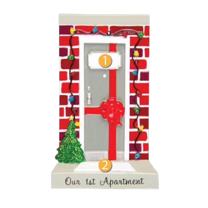 Expertly Made PolarX Personalized Our First New Apartment Ornament Top-Quality