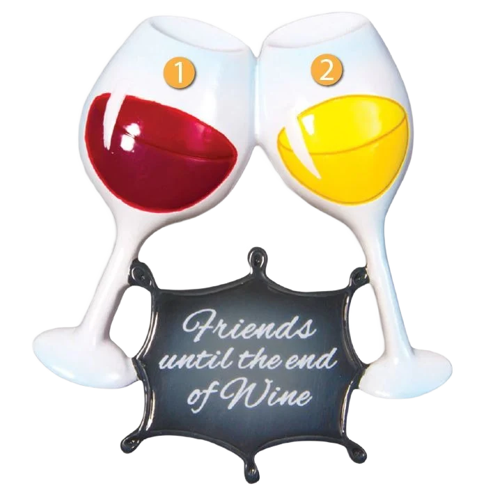 Solid PolarX Personalized Friends Until the End Ornament Durable