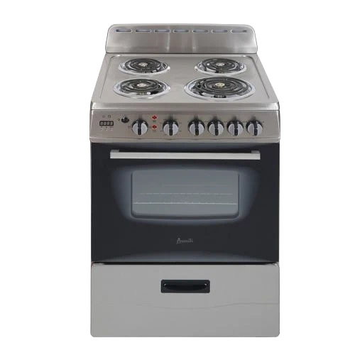 Professional Avanti 24 Electric Range Oven with Framed Glass Door – Stainless Steel Clean
