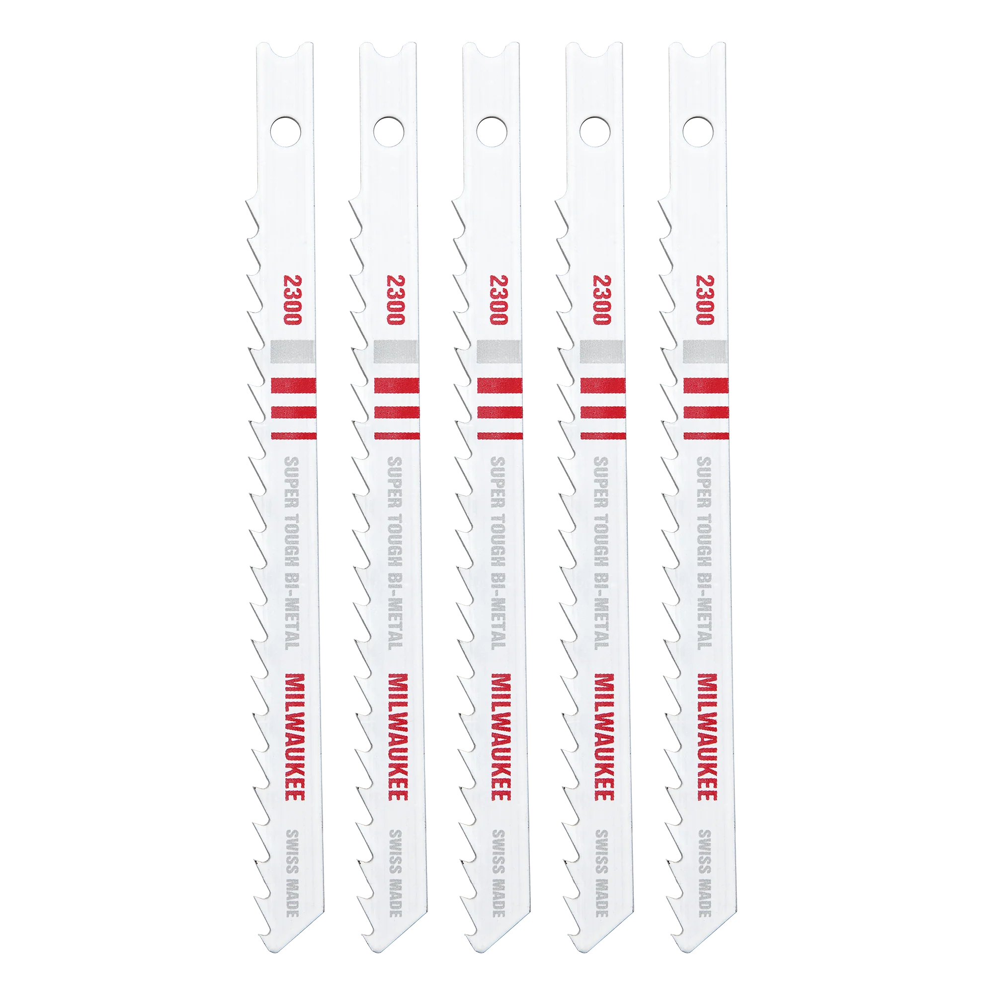 Premium Milwaukee 4 6TPI U-Shank Multi-Material Bi-Metal Jig Saw Blade 5 PK Traditional