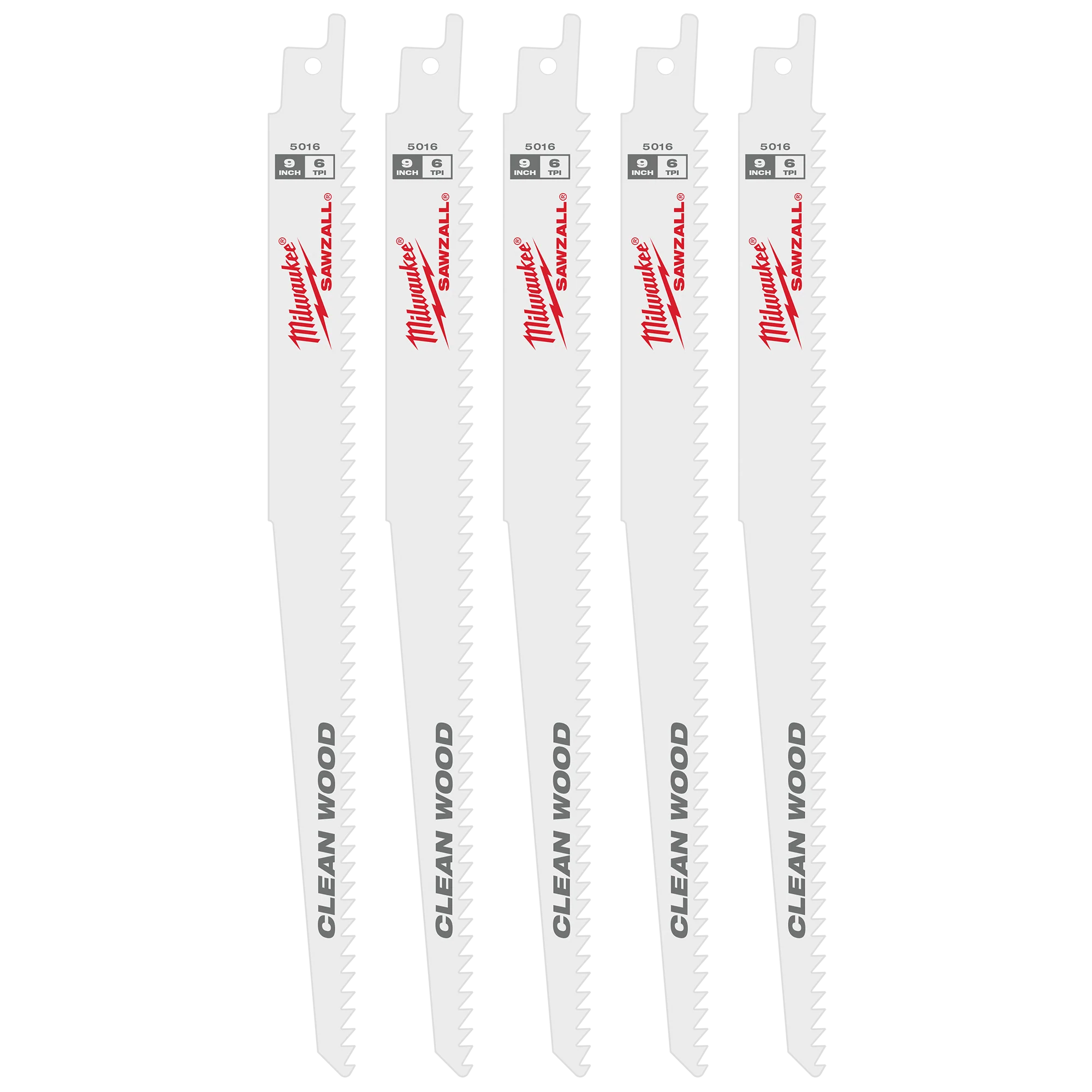 Professional Milwaukee 9 6 TPI Fleam Ground SAWZALL® Blade for Clean Wood 5 PK Trusted