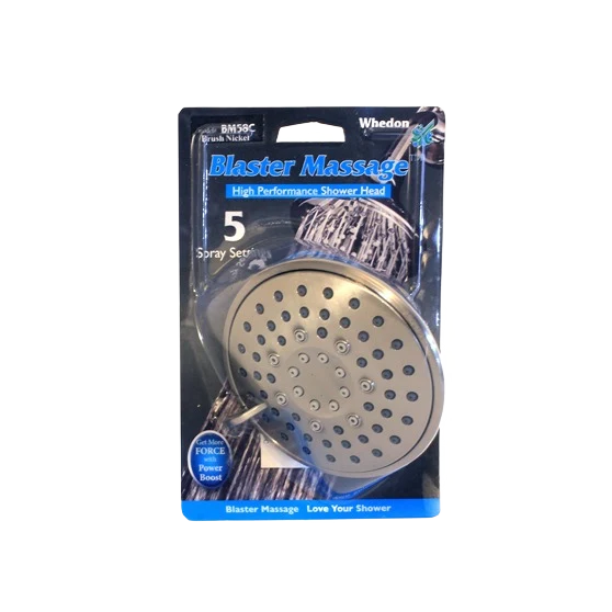Functional Whedon Blaster Massage Nickel Shower Head Premium Material