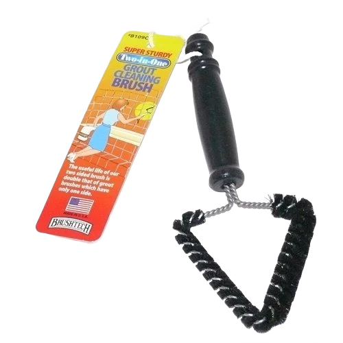 Long-Lasting Brushtech Super Sturdy 2-in-1 Grout Cleaning Brush Selected
