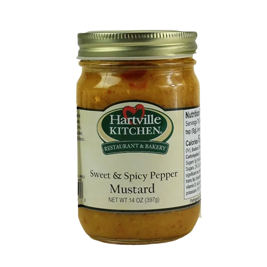 Fine Hartville Kitchen Sweet and Spicy Mustard 14 oz. Crafted