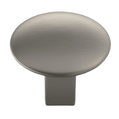 Modern Amerock Riva 1-1 4 Diameter Satin Nickel Cabinet Knob Certified