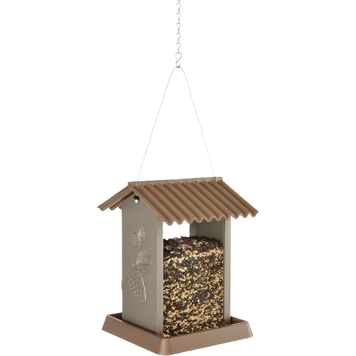 Trendy North States Brown Plastic Hopper Bird Feeder 3 lb. Capacity Luxury
