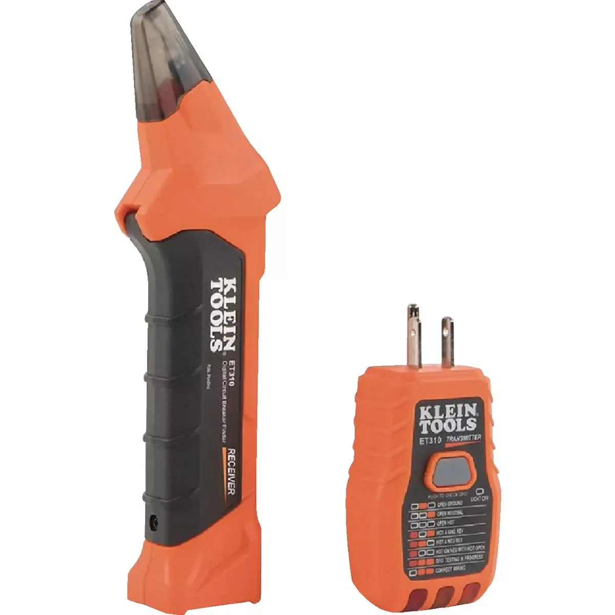 Minimalist Klein 90V to 120V Circuit Breaker Finder with Integrated GFCI Outlet Tester Safe