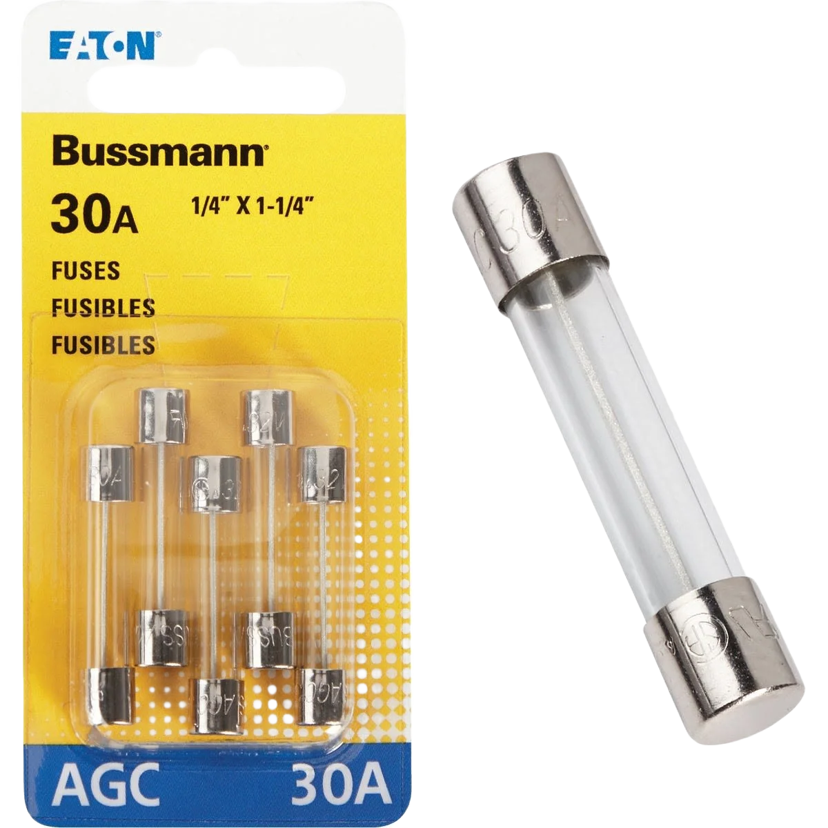 First-Class Bussmann Fuses 30A Glass Tube Automotive Fuse 5-Pack Casual