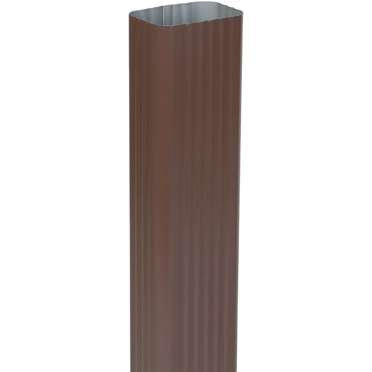 First-Class Spectra Metals 2 in. x 3 in. Aluminum Downspout Brown Green