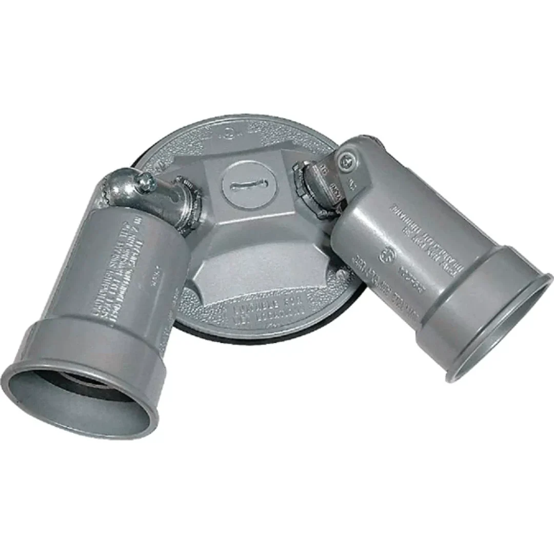 Professional Southwire PAR38 2-Head Round Gray Weatherproof Lamp Holder Sustainable