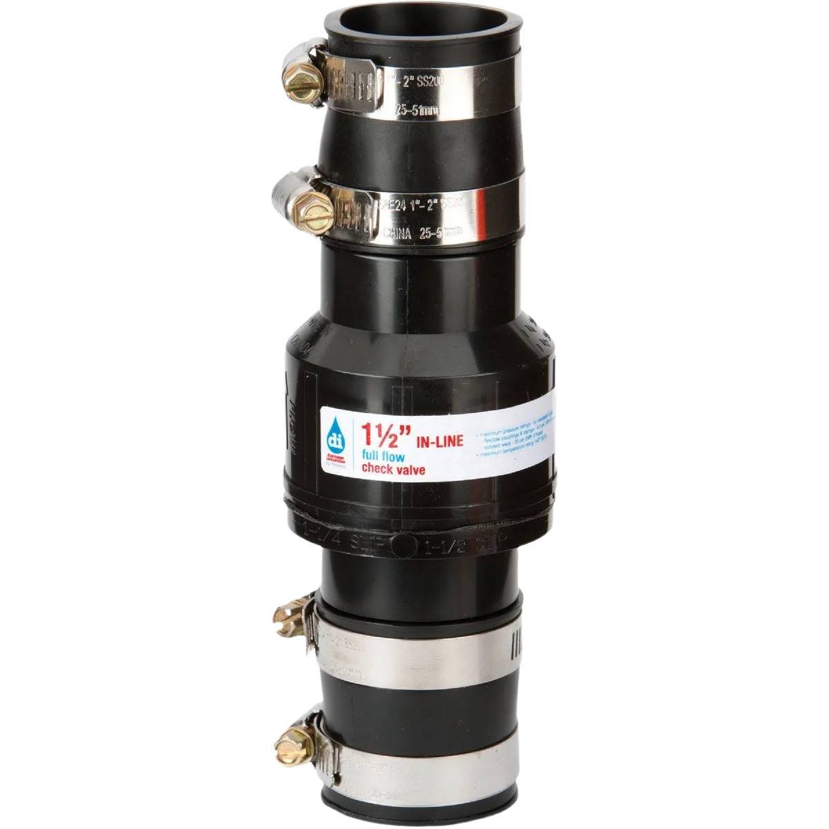 Specialty Drainage Industries 1-1 2 In. ABS Thermoplastic In-Line Sump Pump Check Valve Genuine