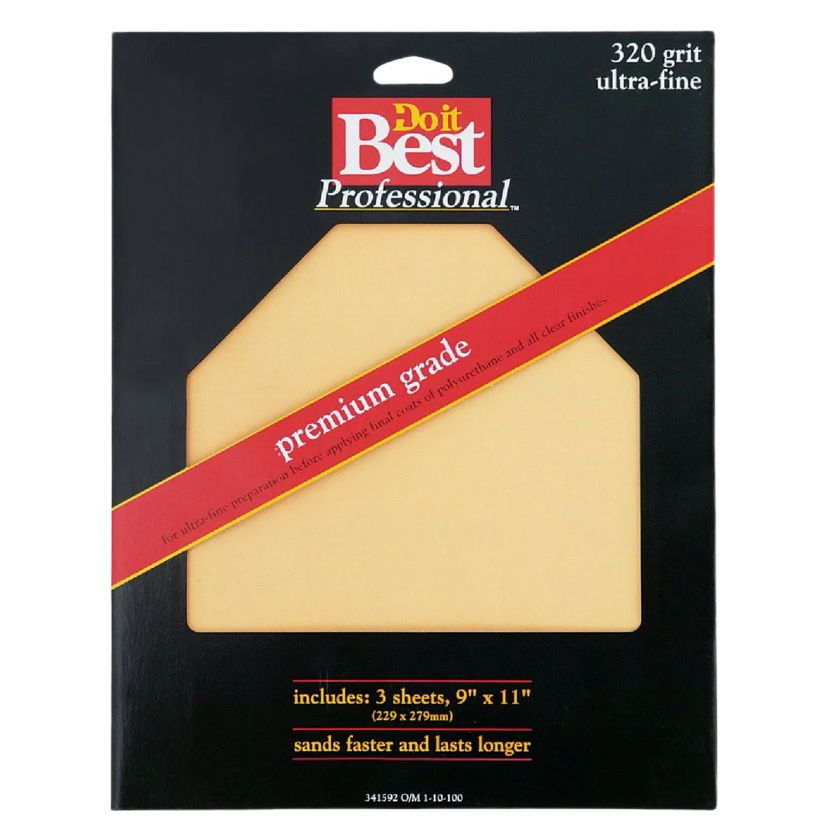 Pure Do it 9 x 11 320-Grit Ultra Fine Premium Plus Sandpaper 3-Pack Specialty