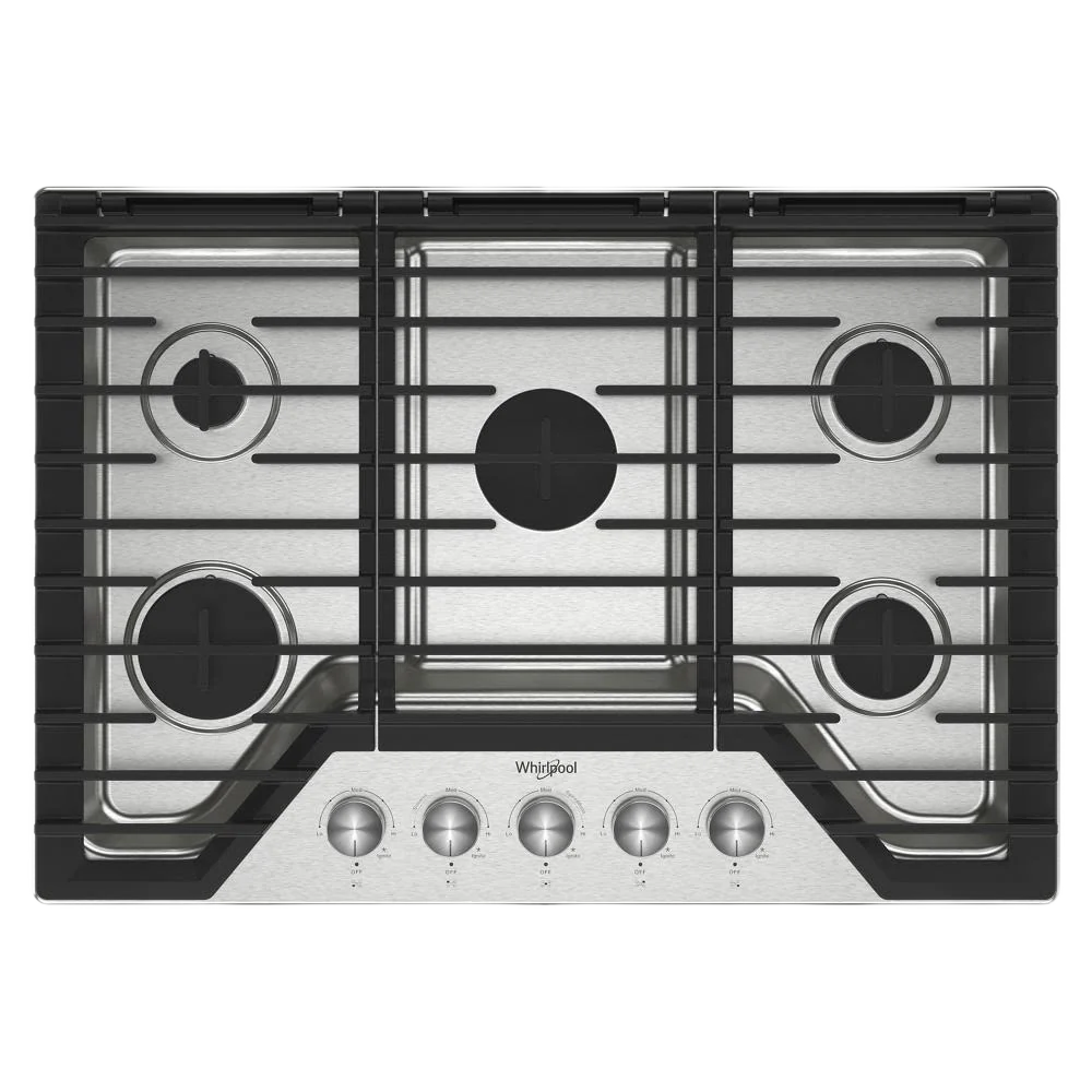 Consistent 30-inch Gas Cooktop with 5 Burners and EZ-2-Lift™ Hinged Cast-Iron Grates High-Quality