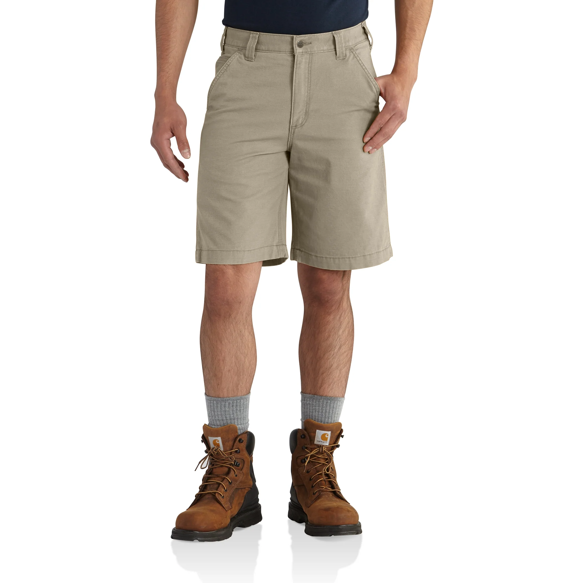 Next-Generation Carhartt Men’s Tan Rugged Flex Canvas Work Shorts 40 Optimized