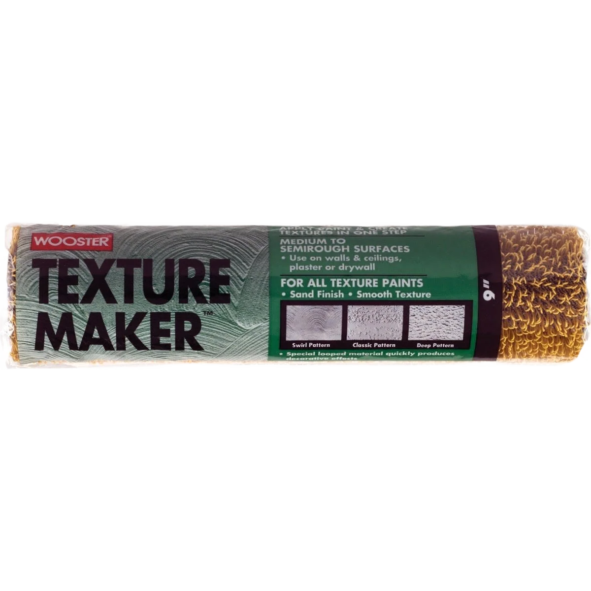 Genuine Wooster Texture Maker Heavy Textured Specialty Roller Cover 9 in. Functional