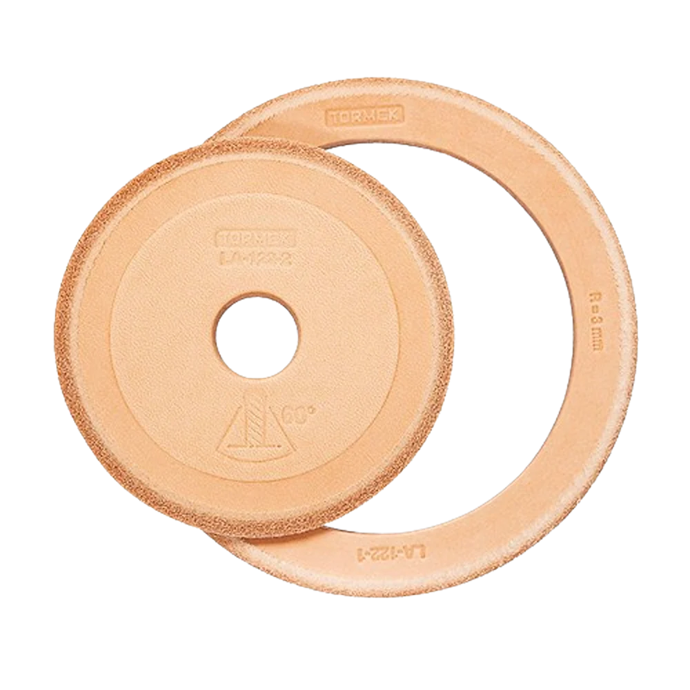 Safe Tormek LA-122 Standard Leather Honing Discs Clean