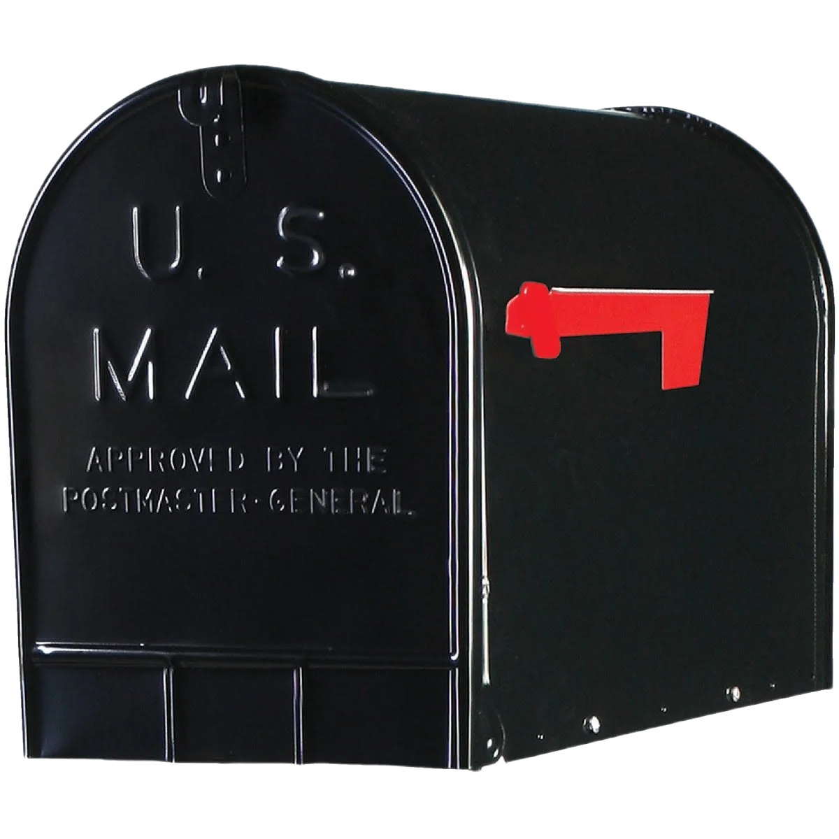 Exclusive Gibraltar Stanley T3 Black Rural Post Mount Mailbox Sophisticated