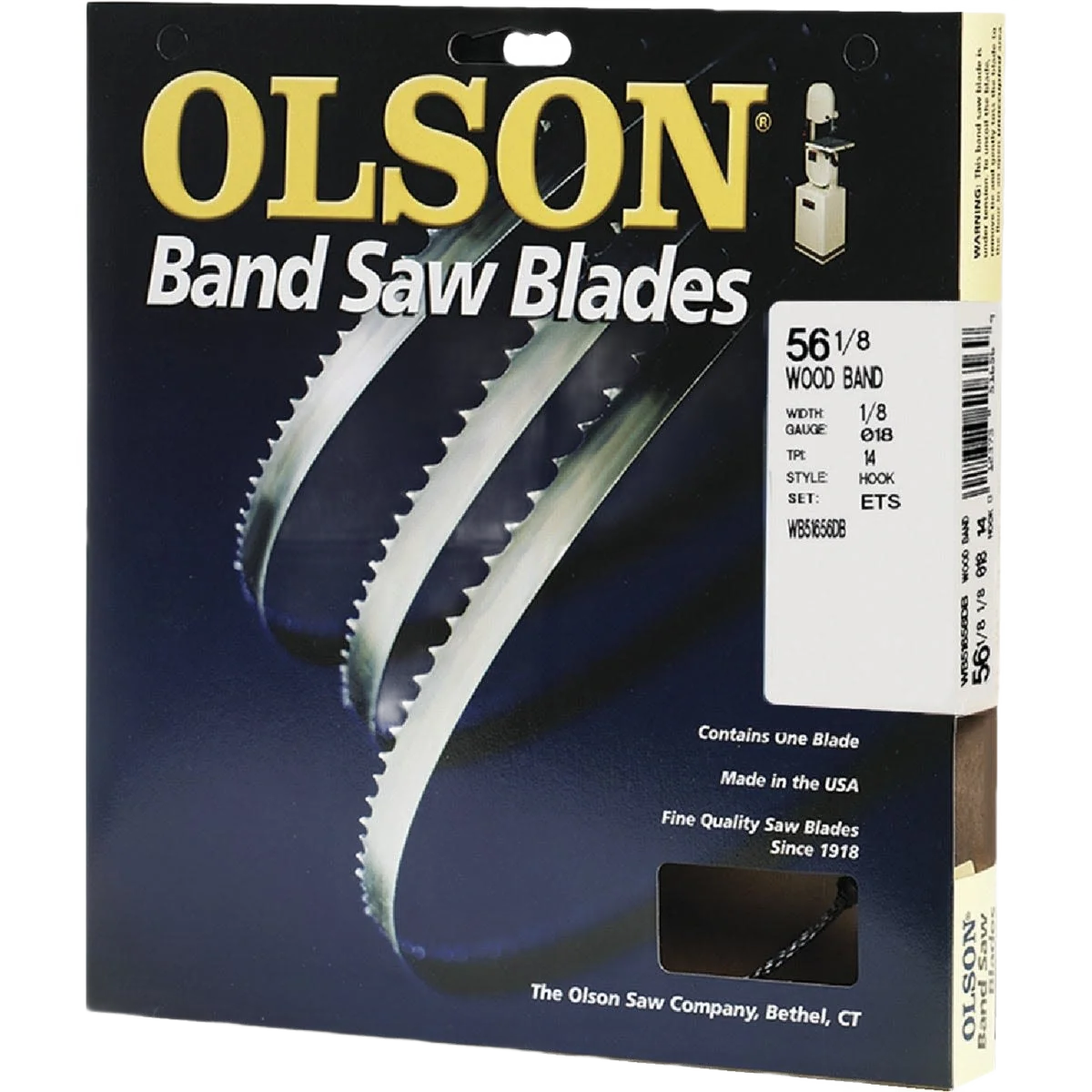 Natural Olson Band Saw Blade 56-1 8 in. x 1 8 in. x 14 TPI World-Class