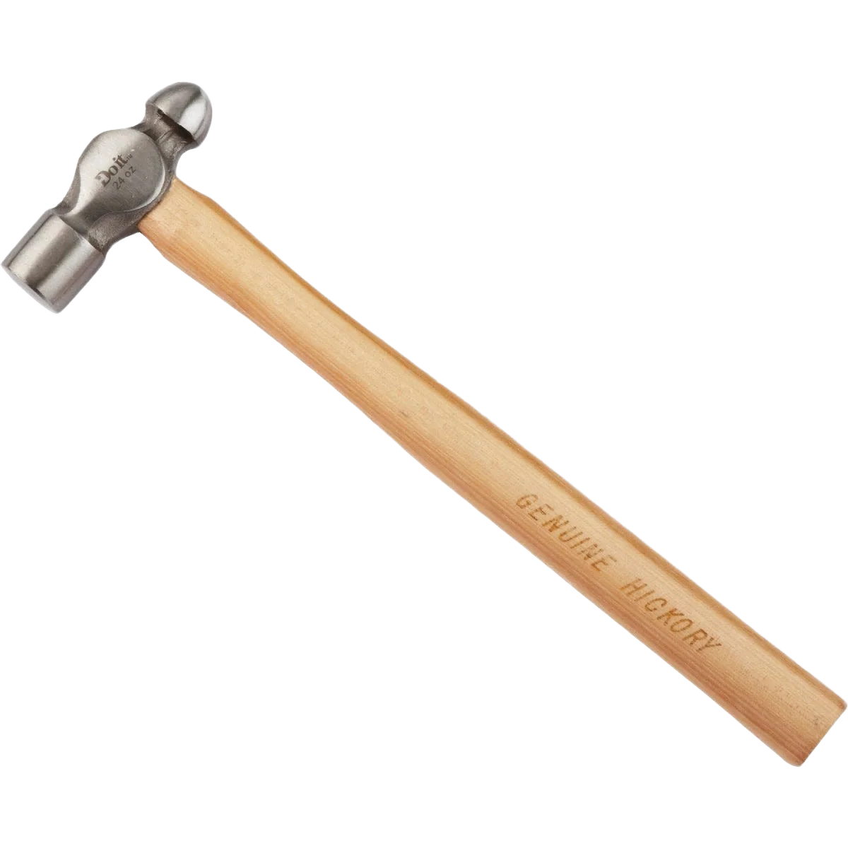 Solid Do it 24 oz. Steel Ball Peen Hammer w Hickory Handle User-Friendly