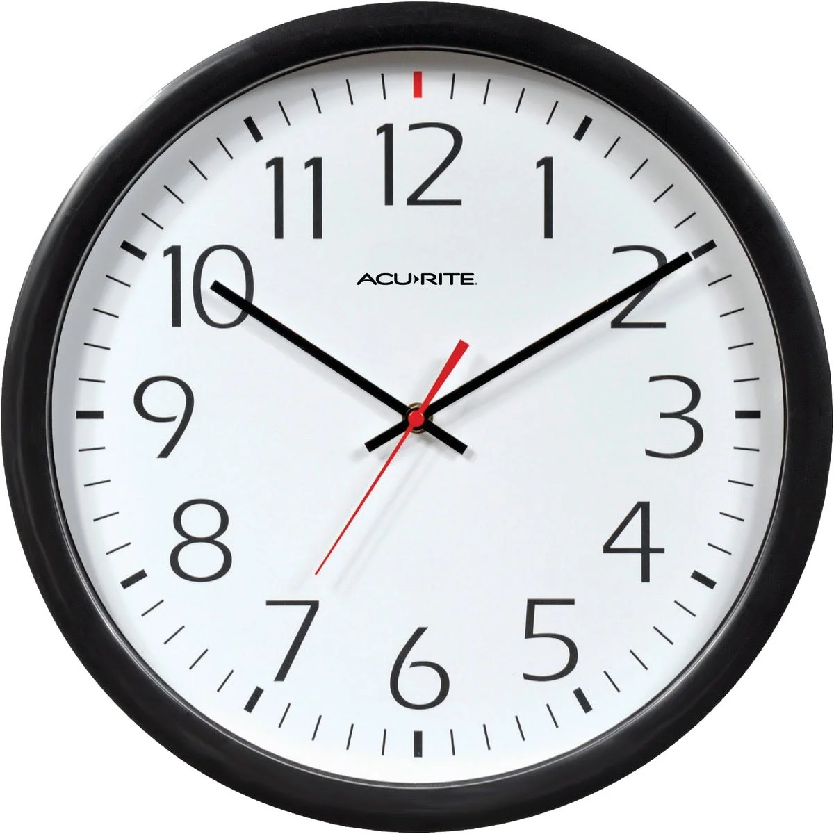 Enhanced AcuRite Set Forget Office Wall Clock Refined