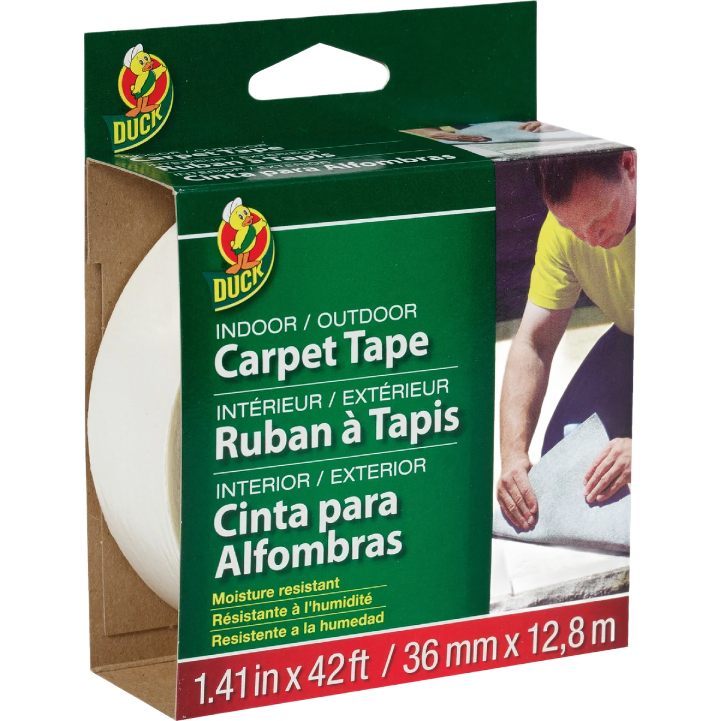 High-Grade Duck Brand Indoor Outdoor Carpet Tape 1.41 in. x 42 ft. Casual