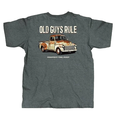 Efficient Old Guys Rule Men’s 2XL Rusty Truck Shirt Recyclable