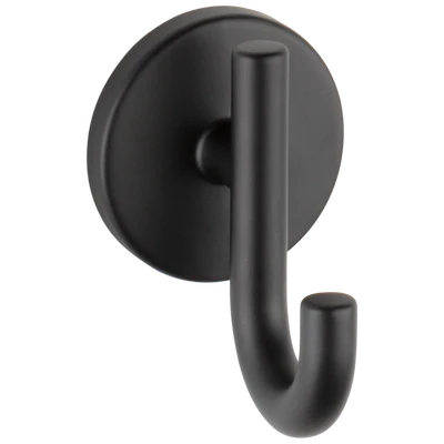 Breathable Delta Trinsic Matte Black Robe Hook Soft